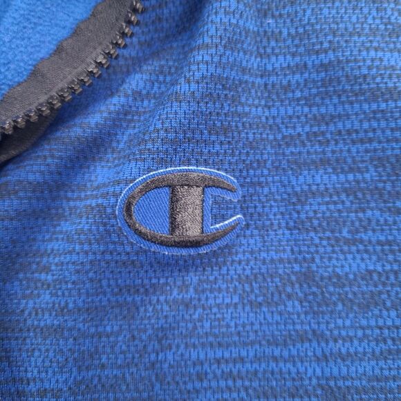 Disney Run Champion Performance Jacket Hoodie XL Mickey Blue Broken Zipper - Picture 6 of 16